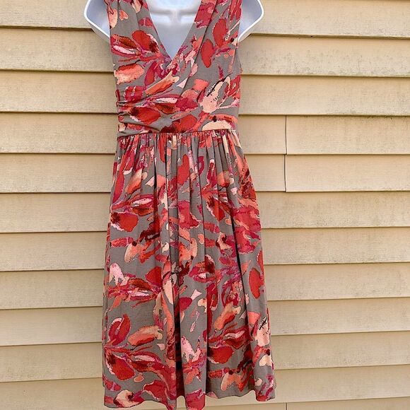 👠 Ann Taylor Petite Sleeveless Floral Dress (AA5) - Picture 8 of 11